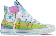 The Lorax Converse High-Top Sneakers Cool Converse, Cute Converse, All Stars Converse, Awesome Shoes, The Lorax, Easy Style, Cool Shoes, Converse Sneakers, Painted Shoes