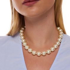 Create an elegant and classic look with this pearl necklace. Product Overview: Dimensions: 16"L, 14mm Light Cultura Pearl Color: White Formal Classic Pearl Necklace, Classic Pearl Pendant Jewelry For Party, Classic Pearl Necklace For Formal Occasions, Classic Formal Pearl Necklace With Round Beads, Elegant Single Strand Necklace, Elegant Single Strand Pearl Jewelry, Elegant Jewelry With Pearl Charm And Round Beads, Pearl White Jewelry With Pearl Chain For Formal Occasions, Formal Pearl White Jewelry With Pearl Chain