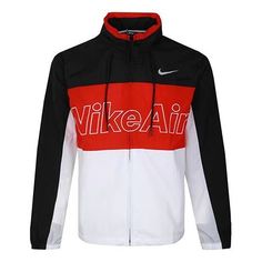 Nike Jacket Sports Jacket, Red Jacket, Puma Jacket, Nike Jacket, Motorcycle Jacket, Color Blocking, Black And Red, Athletic Jacket, Black White