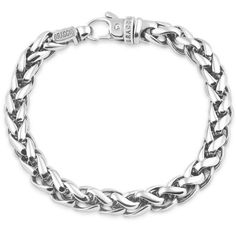 The high quality men's bracelet is handmade with solid gold or platinum.  A durable clasp is attached to the bracelet is making this something you can enjoy to wear forever. Classic Chain Link Bracelet With Stainless Steel Clasp, Classic Sterling Silver Cuban Link Bracelet For Formal Occasions, Classic White Gold Cuban Link Sterling Silver Bracelet, Elegant Formal Cuban Link Bracelet With Stainless Steel Clasp, Classic Cuban Link Bracelet With Stainless Steel Clasp, Classic Bracelets With Stainless Steel Clasp For Formal Occasions, Classic Cuban Link Jewelry With Stainless Steel Clasp, Classic Formal Charm Bracelet With Solid Link, Classic Formal Metal Cuban Link Bracelet