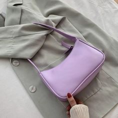 Shipping: Worldwide Express Shipping AvailableDelivery time: 7-15Days Fast ShippingReturns: Fast refund, 100% Money Back Guarantee. Fashion Girl Design, Armpit Bag, Retro Handbags, Female Shoulder, Small Shoulder Bags, Small Clutch, Pretty Bags, Purple Bags, Mini Shoulder Bag