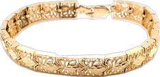 Formal Gold Filigree Bracelet, Rectangular Gold Plated Bracelet For Formal Occasions, Intricate Design Gold Bracelet For Formal Occasions, Formal Gold Plated Filigree Bracelet, Classic Gold Filigree Bracelet, Classic Gold Bracelet With Filigree Details, Formal Yellow Gold Filigree Bracelet, Formal Yellow Gold Bracelet With Filigree, Elegant Gold Filigree Bracelet For Formal Occasions