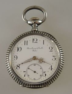 "This is a Swiss pocket watch retailed by eminent jewellers Shreve, Crump & Low Co, Boston circa 1890 Movement - nickel ¾ plate movement has a lever escapement. It is decorated with damascening and is in 95% mint condition Case - the movement comes in a silver open face case which has a hinged inner, back and bezel. The inner cover is signed \"Shreve, Crump and Low Co, Boston\". The case has an unusual carved scalloped design and is in 95% mint condition Dial - the white enamel dial has a beauti Timeless Pocket Watch With Chronometer For Anniversary, Silver Vintage Pocket Watch For Formal Occasions, Antique Chronometer Pocket Watch For Formal Occasions, Antique Pocket Watch With Chronometer For Formal Events, Antique Pocket Watch With Chronometer For Formal Occasions, Timeless Chronometer Pocket Watch For Anniversary, Victorian Pocket Watch With Metal Dial For Formal Occasions, Timeless Pocket Watch Chronometer For Anniversary, Timeless White Gold Round Pocket Watch