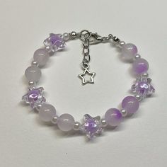 Purple Beaded Bracelets, Shop Inspiration, Bracelet Inspo, Purple Star, Pretty Jewelry Necklaces, Purple Bracelet, Silly Things