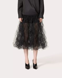 Tulle Illusione Skirt  for Woman Evening Tulle Flared Skirt, Elegant Midi Tulle Skirt, Elegant Tulle Midi Skirt, Evening Tulle Long Skirt, Evening Long Tulle Skirt, Elegant Sheer Voluminous Skirt, Evening Long Tulle Skirt Bottoms, Black Tulle Bottoms With Pleated Skirt, Elegant Pleated Tulle Skirt