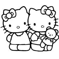 hello kitty coloring pages for kids