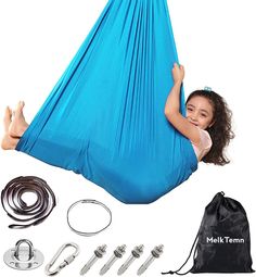 PRICES MAY VARY. 100% Nylon Fun Benefits & Special Needs : provides a hug-like effect for little ones， Ideal of this therapy swing is designed for kids and teens who have Sensory Processing Disorder, Asperger's Syndrome, ADHD, or those on the autism spectrum. The wonderful & comfortable experience and sensory input will let your kids spend hours in. The cuddle swing helps child learn body awareness, balance, motor planning, and spatial skills. It also provides sensory pressure all over and creat Sensory Chair, Childrens Swings, Tennessee House, Chair Hammock, Sensory Swing, Sensory Input, Motor Planning, Indoor Swing, Release Tension