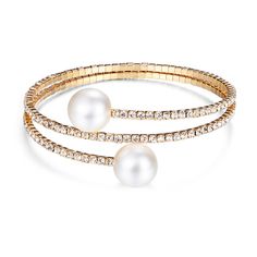 PRICES MAY VARY. Material: Pearl Bracelet made of Imitition Pearl, Metal, elegant and beautiful, perfect accessories for dinner dress and everyday dressing. Use: Faux Pearl Bracelet suitable for party, birthday, wedding, Mother's Day, Valentine's Day, anniversaries of important events, etc. Gift: Faux Pearl Bracelet is a great gift for your girlfriends, wife, mother; wear it will make your wrist more attractive and charm. Perfect After-Sales Service:If there are any problems, please feel free to Elegant Adjustable Jewelry For Evening, Elegant Pearl Bracelets For Party, Elegant Adjustable Pearl Bracelet For Formal Occasions, Elegant Pearl Bracelet For Party, Elegant Party Bangle, Classic Metal Wedding Bracelets, Classic Metal Wedding Bracelet, Elegant Adjustable Pearl Bracelet For Party, Glamorous Adjustable Bracelets For Formal Occasions