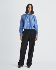 Buy the Maxine Cropped Cotton Poplin Shirt at rag & bone. Free Shipping in the US. Classic Formal Poplin Blouse, Classic Poplin Blouse For Workwear, Classic Poplin Blouse With Button Cuffs, Classic Poplin Blouse For Daywear, Cotton Blouse With Smocked Cuffs For Work, Cotton Workwear Blouse With Smocked Cuffs, Workwear Poplin Blouse With Button Cuffs, Poplin Blouse With Button Cuffs For Work, Workwear Poplin Blouse With Cuffed Sleeves