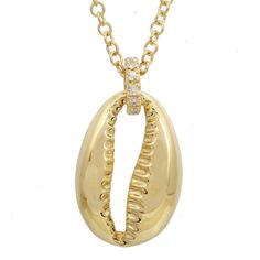 Elegant gold pendant necklace with unique design and diamond accents by our jewelry brand Feminine Necklace, Cowrie Shell Necklace, Safety Pin Earrings, Diamond Evil Eye, Elegant Necklace, Medallion Necklace, Diamond Star, Cowrie Shell, Elegant Necklaces