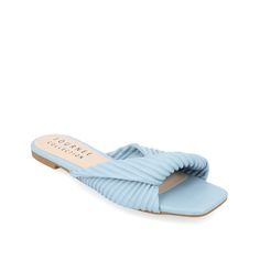 Journee Collection-Emalynn Slide Sandal - Women's Minimalistic fashion can never be out of the trend game when the Emalynn slide sandal from Journee Collection is around. The twisted upper profile stands out as impressive in this slide sandal. Cushiony Tru Comfort Foam footbed keeps you going with reliable comfort.