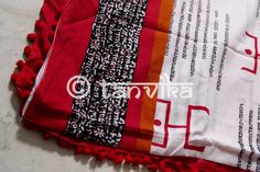 Presenting a range of light, breezy, and soft mul cotton Sarees which are perfect for the summers! This 'spiritual' themed hand block printed saree is made on pure mul cotton in white featuring texts and the spiritual symbols. The soul of this saree lies in its comfort and ease of carrying. You can style this with crop tops or blouses, a messy bun, junk jewelry and mojris or flats! The print might have slight irregularities in the pattern & colors which results from the human involvement in Cotton Dupatta With Batik Print For Diwali, White Bohemian Cotton Silk Dupatta, White Bohemian Cotton Saree, Bohemian Style Cotton Saree For Festive Occasions, Bohemian Handloom Cotton Saree, Cotton Block Print Saree For Festivals, Red Cotton Batik Print Dupatta, Cotton Saree With Bandhani Print For Navratri, Cotton Block Print Dupatta For Navratri