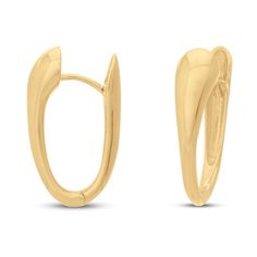 Stylish arcs elongate into dynamic teardrop-shaped curves in these women's huggie earrings. Crafted in 14K yellow gold, the earrings secure in place with snap-lock backs. Formal Teardrop Huggie Earrings With Polished Finish, Yellow Gold Hinged Huggie Earrings, Yellow Gold Teardrop Huggie Earrings With Ear Wire, Elegant Teardrop Huggie Earrings With Lever Back, Modern Huggie Earrings With Lever Back, Modern Yellow Gold Hinged Huggie Earrings, 14k Gold Teardrop Hoop Earrings With Lever Back, Formal 14k Gold Teardrop Huggie Earrings, Classic Yellow Gold Teardrop Huggie Earrings