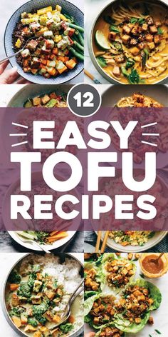 the cover of 12 easy tofu recipes