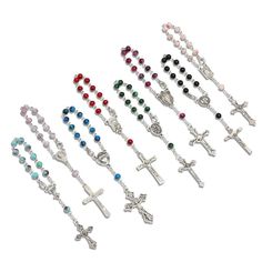 Room Altar, Christening Party Favors, Saying The Rosary, Catholic Rosary Bracelet, Mini Rosaries, Prayer Bead Bracelet, Rosary Beads Catholic, First Communion Favors, Christening Party