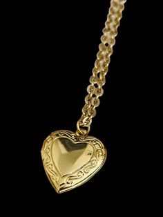 Beautiful Vintage Womens 1970s Small Goldtone Heart Locket  A really lovely little simple necklace In good condition for age Measurement of heart 2cm Chain length 18cm Vintage Heart Pendant Locket Necklace With Adjustable Chain, Vintage Double Heart Charm Necklaces, Vintage Yellow Gold Heart Charm Necklace, Vintage Yellow Gold Heart Necklace, Vintage Heart Necklace With Adjustable Chain, Vintage Double Heart Engraved Necklace, Vintage Double Heart Charm Necklace, Vintage Double Heart Necklace With Heart Charm, Vintage Heart Locket Necklace With Adjustable Chain