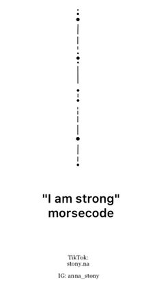 the cover for i am strong morsecodee, with an image of a line in black and white