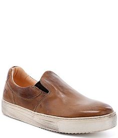 Bed Stu Women's Yurisa Leather Western Booties | Dillard's Western Booties, Bed Stu, On Sneakers, Dillard's, Leather Booties, Hermione, Vegetable Tanned Leather, Leather Slip Ons, Slip On Sneakers