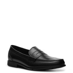 Rockport-Classic Penny Loafer Comfort and style collide in this classic penny loafer from Rockport! Featuring sport technology for superior comfort and a stylish yet traditional design, this slip-on shoe will keep you looking and feeling good all day long. Moc Toe Slip-resistant Loafers For Business, Business Slip-resistant Moc Toe Loafers, Slip-resistant Moc Toe Loafers For Business, Classic Moc Toe Slip-resistant Loafers, Classic Slip-resistant Moc Toe Loafers, Classic Slip-on Loafers With Slip-resistant, Slip-resistant Classic Moc Toe Loafers, Classic Slip-on Slip-resistant Loafers, Classic Slip-resistant Plain Toe Loafers