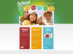 the school website is clean and ready to be used for children's education purposes