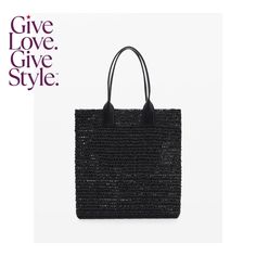 in stock Chic Black Bags For On-the-go, Black Tote Shopping Bag, Black Tote Bag For Shopping, Black Shoulder Bag For Daily Use In Spring, Black Shoulder Bag For Spring Daily Use, Versatile Black Shoulder Bag For Shopping, Trendy Black Summer Bag, Trendy Black Bag For Summer, Trendy Black Bags For Summer