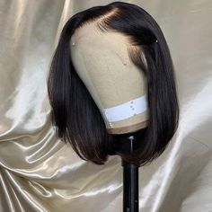 Hair Material 100% human hair Length 8-14 inches Texture Straight Cap Size Average Size, with Adjustable 4 Strap Last For one more year Density 150%/180% Hair Color natural black Hairline pre-plucked Can Be Dyed yes Straps adjustable Free Shipping USA (3-5 Bdays), others (5-7 Bdays) Free Gifts Wig cap,exquisite Gift Packs Wig Making Aesthetic, Short Frontal Styles, Wig Collection Aesthetic, Wigs Aesthetics, Wig Aesthetics, Baddie Wigs, 4x4 Closure Wig, Straight Bob Wig, Wig Head