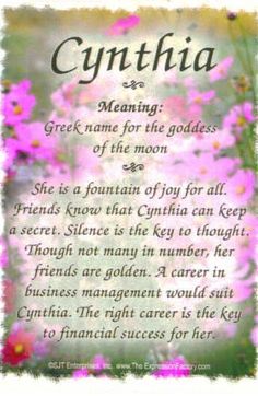 a poem written in the language of cynthia on a white background with pink flowers