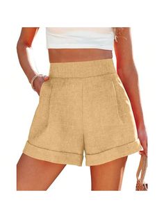 About this item
✿[Material]:The women bermuda shorts is made of lightweight, breathable material,which are anti-static, non-balling, and resistant to deformation, great quality with relaxed loose fit style, quite comfortable to wear for warm / hot weather.
✿[Features]: Women high waist shorts with pleated front ,side zipper and back elastic waistband for moderate stretchy fit ,wide leg, rolled hem and two pockets , classic color leisure always leads the fashion trend.
✿[Match]:Women shorts for s Solid Bermuda Shorts With Built-in Shorts, Solid Summer Bermuda Shorts, Summer Solid Color Pants With Short Inseam, Solid Color Summer Pants With Short Inseam, Summer Short Pants In Solid Color, Solid Color Short Summer Pants, Beige Athletic Shorts For Summer, Beige Athletic Shorts With Built-in Shorts For Summer, Beige Shorts For Summer