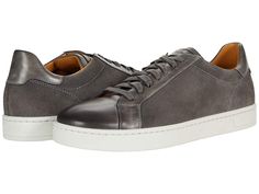 Magnanni Elonso Lo II - Men's Shoes : Grey/Grey Stamp : Strut in confidence, style, and comfort when you're wearing Magnanni Elonso Lo II sneakers. Leather upper. Lace closure. Round-toe silhouette. Leather lining and insole. Synthetic outsole. Made in Spain. Measurements: Weight: 1 lb 1 oz Product measurements were taken using size 9, width M. Please note that measurements may vary by size. Weight of footwear is based on a single item, not a pair. Comfortable Low-top Sneakers With Leather Sole, Gray Casual Custom Sneakers With Contrast Sole, Casual Custom Gray Sneakers With Contrast Sole, Gray Casual Sneakers With Contrast Sole, Casual Gray Custom Sneakers With Contrast Sole, Casual Custom Low-top Sneakers With Removable Insole, Casual Low-top Custom Sneakers With Removable Insole, Comfortable Suede Sneakers With Leather Sole, Gray Plain Toe Sneakers With Rubber Sole