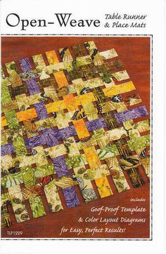 an image of a quilt made with different colors and patterns on the cover of a book