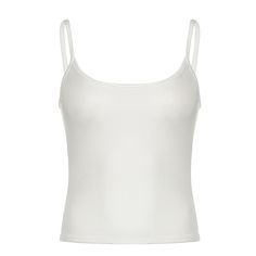 Olivia Mark - Solid Color Sleeveless Camisole Top with Shoulder Square Neckline, Perfect for Layering or Wearing Alone Adjustable Straps Cami Vest, White Sleeveless Camisole With Built-in Bra, White Sleeveless Seamless Tank Top, White Tank Top With Wide Straps For Spring, Basic Solid Color Cami Tank Top, White Camisole With Wide Straps For Summer, Sleeveless Top With Adjustable Straps, White Seamless Tank Camisole, Solid Color Vest Top With Wide Straps