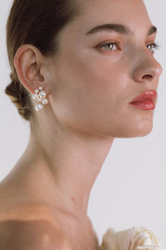 Jennifer Behr Perlita Earrings Jennifer Behr, Pearl Drop, Knot, Pearl Earrings, Lace