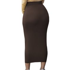 Coffee High-waisted Bodycon Maxi Skirt Bodycon Maxi Skirt, Maxi Skirt, High Waisted, Skirt, Coffee