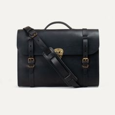 Black Leather Briefcase For Travel, Mens Leather Satchel, Black Leather Briefcase For On-the-go, Large Capacity Leather Briefcase For On-the-go, Formal Leather-lined Shoulder Briefcase, Luxury Black Leather-lined Briefcase, Classic Purse, Briefcase For Men, Leather Satchel Bag