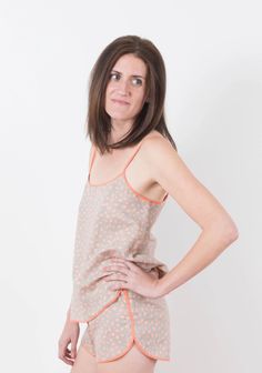 Lakeside Pajamas – Grainline Studio Summer Sleeveless Sleepwear For Lounging, Summer Camisole For Sleepover, Summer Tank Top With Adjustable Straps For Loungewear, Summer Tank Camisole For Loungewear, Summer Camisole Tank Top For Loungewear, Summer Loungewear Tank Top With Adjustable Straps, Summer Loungewear Camisole Tank Top, Casual Sleepwear With Adjustable Straps, Summer Cami Pajama Shorts For Sleep