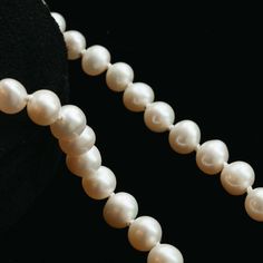 A modern take on a classic staple featuring lustrous white pearls. These luxurious pearl necklaces are hand-knotted on silk, accented with an antique 14k gold basket clasp. The necklace length makes the pearls easy to wear and layer with other pieces. Hand-strung on silk Measures approx. 17" long Finished with an antique 14k clasp Custom lengths available Because our pieces are all made entirely by hand we can offer a huge array of customization! If you have inquiries about custom sizing, stone Formal Pearl Drop Necklace With Round Beads, Formal Pearl Necklace With Polished Beads, Timeless Single Strand Necklace For Wedding, Timeless Single Strand Wedding Necklace, Classic Single Strand Rondelle Pearl Necklace, Elegant Rondelle Pearl Necklace For Formal Occasions, Timeless Round Beads Necklace For Wedding, Classic Single Strand Rondelle Necklace, Formal Round Necklace With Polished Beads