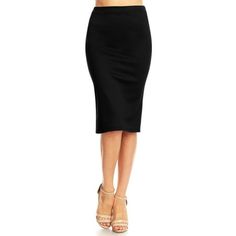 Product Description: Midi Length: This skirt is designed to be a midi length, typically falling below the knee and above the calf. It offers a classic and modest length suitable for the office. Elastic Waist: The elastic waistband provides a comfortable and flexible fit, making it easy to put on and take off without the need for zippers or buttons. Stretch Fabric: Made from stretchy fabric, this pencil skirt offers ease of movement, allowing you to stay comfortable and mobile throughout the work Cheap Non-stretch Black Pencil Skirt, Professional Skirt, Moa Collection, Work Wear Women, Polished Look, Put On, Modern Woman, Elastic Waist, Pencil Skirt