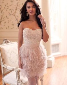 Feathered Dress, Feather Cocktail Dress, Feather Prom Dress, Vip Dress, Pink Homecoming Dress, Amy Jackson, Sweetheart Prom Dress, Short Prom Dress, Sweet 16 Dresses