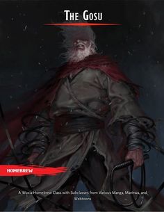 the gosu game cover with an image of a man holding two swords