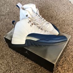 Jordan 12 Retro French Blue (2004) Worn In 2004 And Boxed Since Then. Og Box And Jordan Card Size 13 Jordan 13 Retro French Blue, Jordan 11 Blue, Jordan 4 Cool Grey, Jordan 1 Colors, Nike Michael Jordan, Jordan 1 Black, Shoes Jordan, Nike Id, Jordan 12 Retro