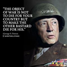 George Smith Patton Jr. (November 11, 1885 – December 21, 1945) was a General of the United States Army who commanded the U.S. Seventh Army in the Mediterranean theater of World War II, and the U.S. Third Army in France and Germany following the Allied invasion of Normandy in June 1944. • 👉Follow | @heatshellstanks ✅ • #heatshells #heatshellstanks #tanks #ww2 #tiger1 #tiger2 #isu152 #kv2 #t34 #t3485 #panzer #танк #historicalphoto #tank #historicalphoto #georgespatton #general #war #ussr #quotes General Patton Quotes, Patton Quotes, General Patton, George S Patton, 2pac Quotes, George Patton, Patience Quotes, Bear Quote