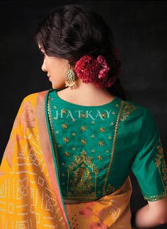 Yellow And Green Embroidered Festive Saree has classic and stylish appeal with all the hues of indian traditional touch. This saree is embedded perfectly with bandhani motifs all over pallu on pure organza silk saree with tassel detail paired with resham thread and sequence embroidered vibrant silk blouse. Drape this saree on parties and events with heels and handcrafted jewellery to look like a diva. Shop Latest Indian Saree In USA, UK, Canada, Germany, Mauritius, Singapore With Free Shipping W Cotton Silk Sharara With Embroidered Border For Festivals, Festival Cotton Silk Sharara With Embroidered Border, Bollywood Style Sharara With Embroidered Border, Traditional Cotton Silk Sharara With Embroidered Border, Festive Slub Silk Traditional Wear With Embroidered Border, Festive Traditional Wear With Embroidered Border In Slub Silk, Festive Slub Silk Blouse With Dupatta, Wedding Cotton Silk Dupatta With Embroidered Border, Festive Cotton Silk Pre-draped Saree With Embroidered Border