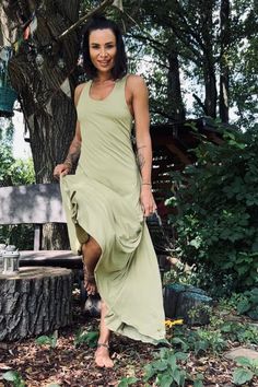 Pistachio Dress Women Spring Tank Dress Long Sun Dress - Etsy Casual Spring Stretch Maxi Dress, Sleeveless Light Green Maxi Dress For Summer, Green Maxi Dress For Summer, Light Green Sleeveless Maxi Dress For Summer, Green Stretch Casual Halter Dress, Casual Long Green Maxi Dress, Casual Green Stretch Halter Dress, Casual Stretch Green Halter Dress, Spring Stretch Maxi Dress With Halter Neck