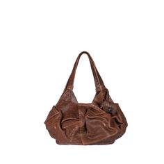 Soft calfskin leather hobo bag Two-way zip closure Double tote leather handles 46 cm (18.11'') Detachable leather AirPods case pendant Interior : linen lining with one leashed zipped leather pouch Dimensions: H.30 x L.43 x D.20 cm / 11.81" x 16.92" x 7.87" Product Handmade in Italy Henry Beguelin Bags BD5525 Brown Vegetable-tanned Oiled Leather Bags, Vintage Brown Pouch Hobo Bag, Brown Rectangular Hobo Bag With Silver-tone Hardware, Artisan Brown Vegetable-tanned Shoulder Bag, Distressed Brown Waxed Finish Shoulder Bag, Leather Hobo Bag, Airpods Case, Leather Hobo, Leather Handles