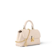 LOUIS VUITTON® - Nano Madeleine - Cream Beige Designer Bag, Tas Louis Vuitton, Fashion For Petite Women, Trunk Bag, Purse Brands, Wallet Pouch, Monogram Bag, Silver Jewelry Fashion, Business Bag