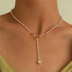 Questions? Leave A Comment Below! Dainty White Lariat Necklace With Pearl Charm, Coquette Diy, Jewelry Cartier, Tiffany Necklace, Pearl Jewelry Necklace, Tiffany Jewelry, Diamonds Jewelry, Tiffany And Co, Lariat Necklace