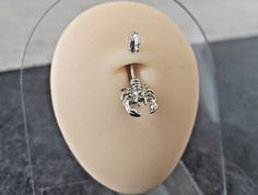 an egg with a skeleton ring on it