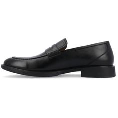 The Keith dress loafer from Vance Co. will take you from work to an evening out with ease. Their 12 mm Tru Comfort Foam massaging insole and soft vegan leather will keep your feet comfortable during your daily activities. To make this shoe better, its round toe and durable rubber outsole make them an instant classic. | Vance Co Men's Keith Loafers, Black, 13M Dress Loafers, Black 13, Penny Loafer, Perfect Shoes, Daily Activities, Penny Loafers, Vegan Leather, Loafers, Faux Leather