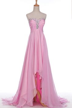 Beautiful Dresses of All Kinds, Luxury and Dazzling | Ruby Outfit | Luulla Pink High Low Dress, High Low Dresses, Backless Prom Dress, Gowns Plus Size, Evening Fashion, Prom Dress Long, Art Outfits, Dream Fashion, Plus Size Cocktail Dresses