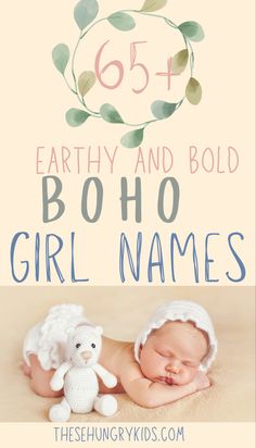 Boho Nature Nursery, Hipster Girl Names, Nature Related Names, Botanical Girl Names, Boho Girl Nursery Ideas, Unique Baby Girl Names List, Girl Nursery Ideas Boho, Pretty Names For Girls Ideas, Boho Baby Girl Shower Ideas